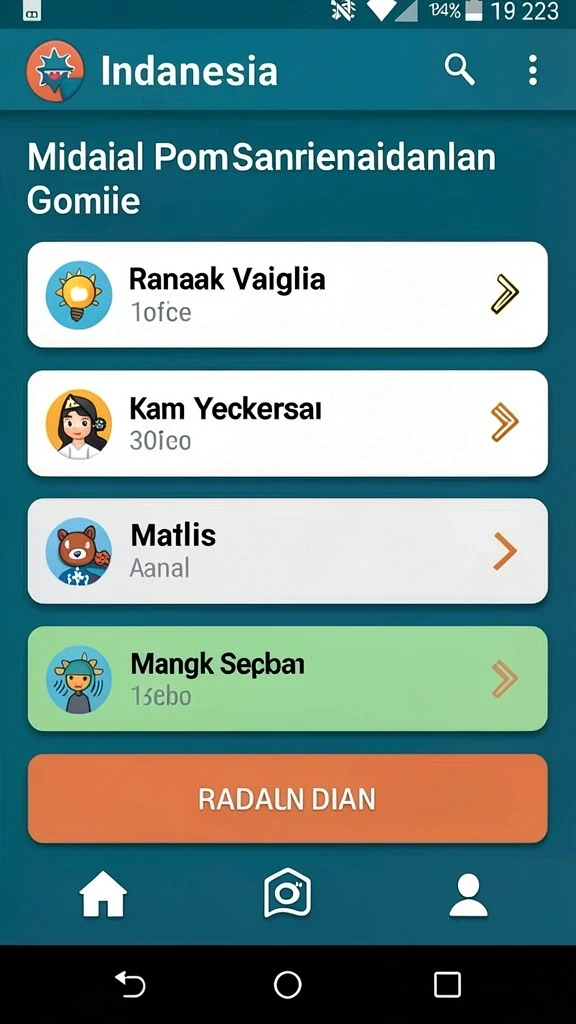 Berbagai karakter yang dapat dipilih pemain.