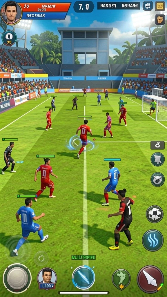 Tampilan antarmuka utama game 4P4P.