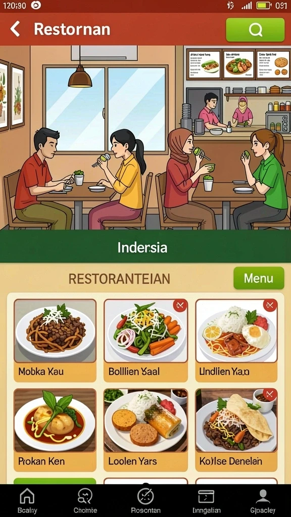 Tampilan antarmuka pengguna yang menarik dan mudah dinavigasi.