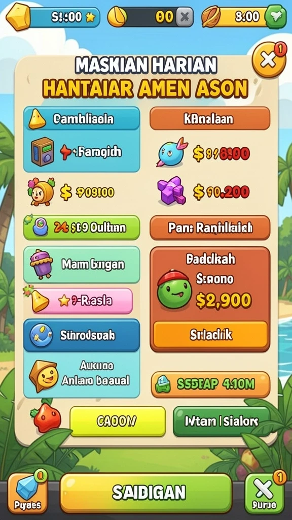 Tampilan awal yang memukau dan bersahabat.
