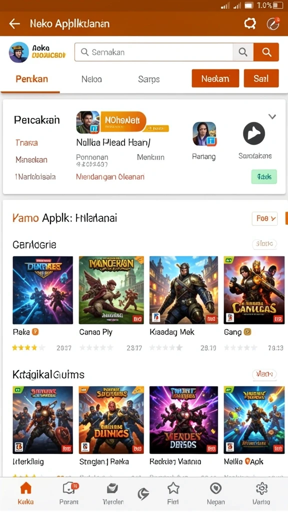 Level yang penuh warna dan menarik.