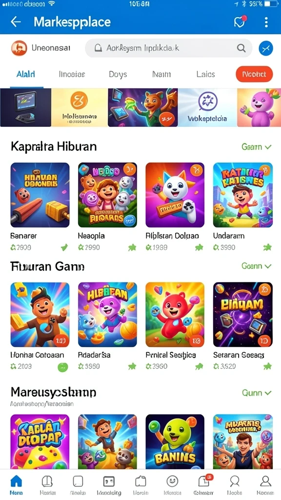 Beragam pilihan permainan yang mengasyikkan dan seru.