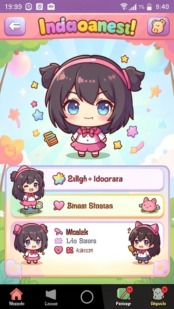 Tampilan awal game yang menarik dan penuh warna.