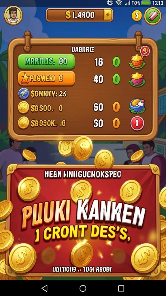 Screenshot menunjukkan pengguna yang sedang meraih jackpot.
