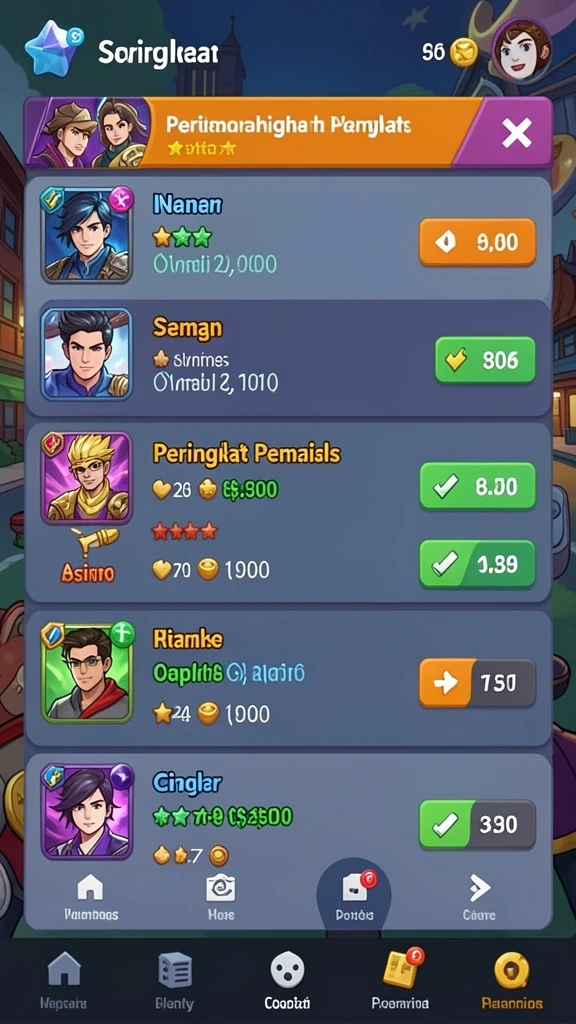 Fitur turnamen dengan hadiah menarik untuk para pemain.