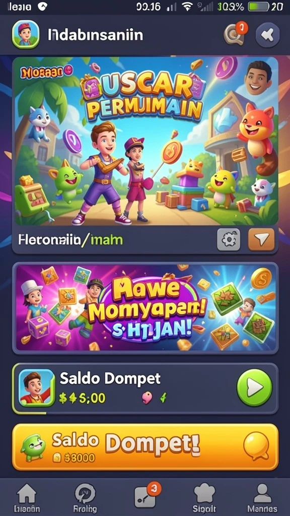 Tampilan halaman utama IDAMANTOTO yang user-friendly.