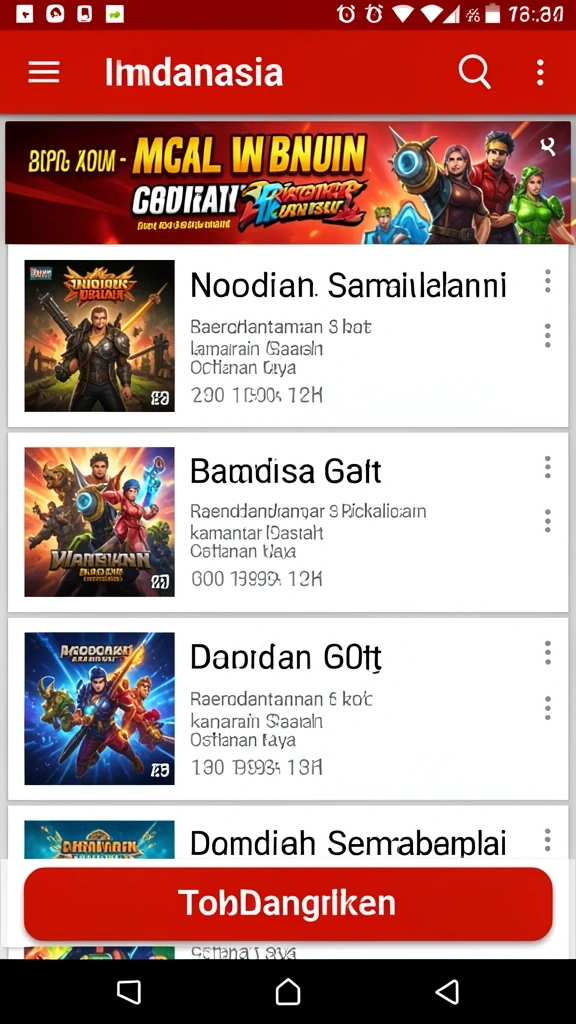 Tampilan antarmuka pengguna yang intuitif dan menarik.