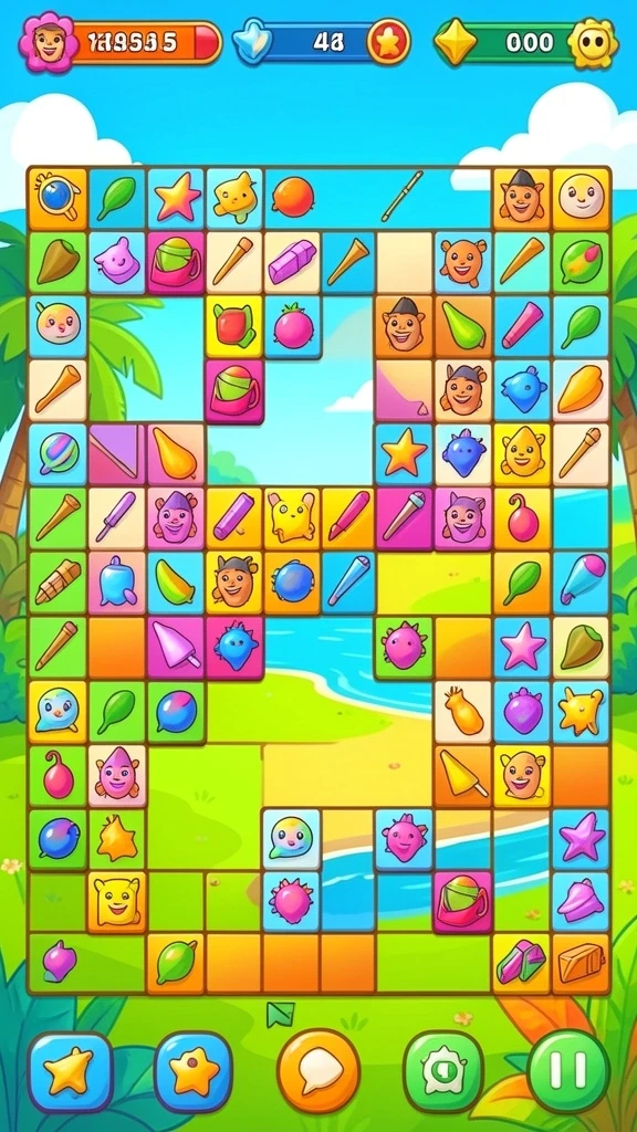 Screenshot aksi mendebarkan di level menantang.