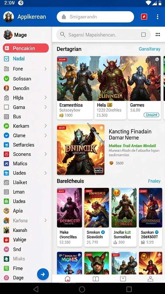 Tangkapan layar pertama menunjukkan karakter utama dalam misi penuh aksi.