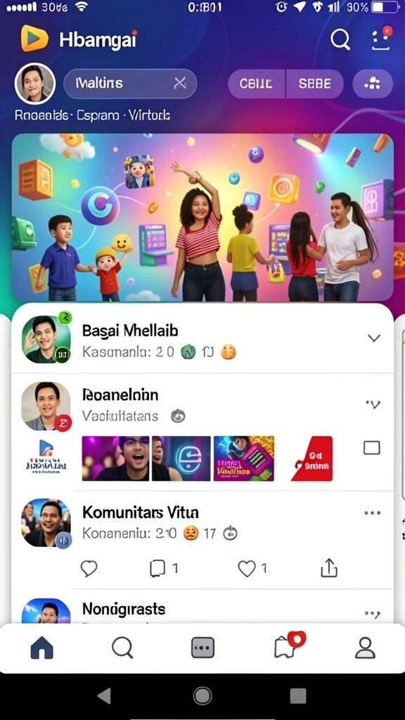 Tampilan antarmuka yang modern dan menarik.