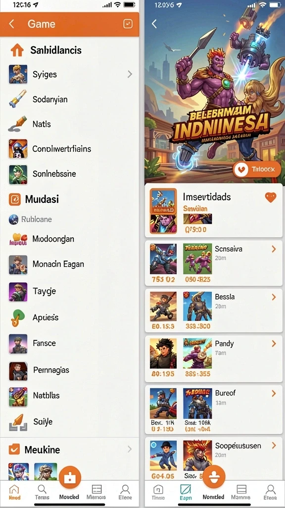 Tampilan awal permainan yang menakjubkan.
