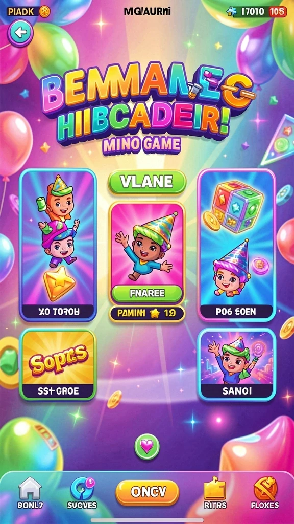Tampilan level yang menantang dan penuh warna.