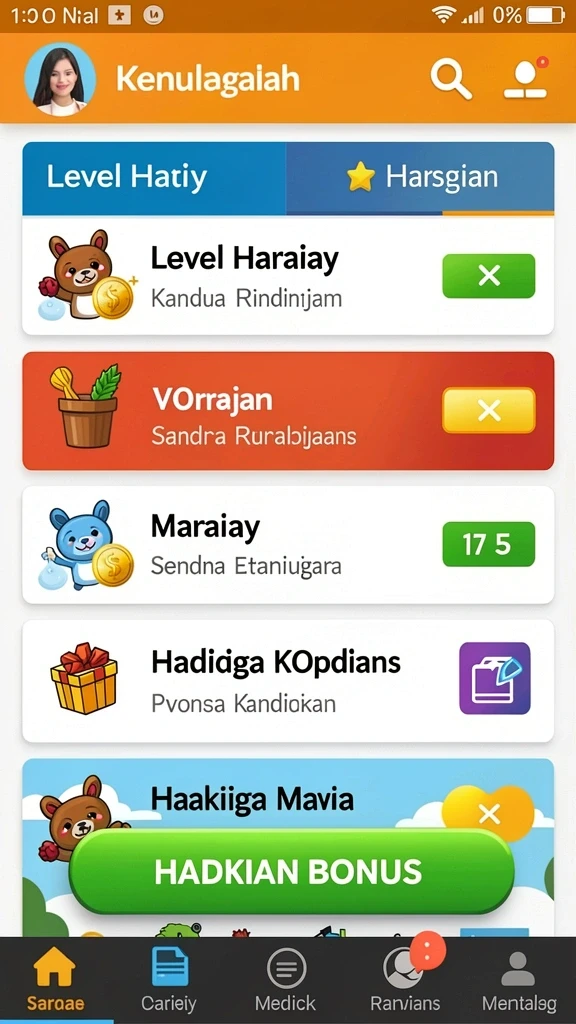 Berbagai pilihan permainan slot yang seru.