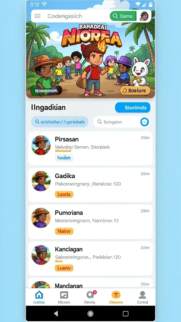 Berbagai karakter unik dengan kemampuan berbeda.