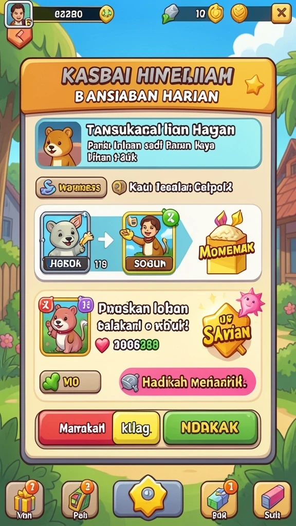 Tampilan antarmuka yang sederhana dan menarik.