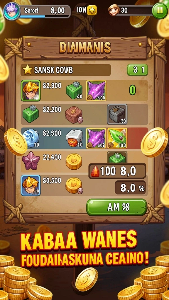 Sistem upgrade karakter yang memukau.