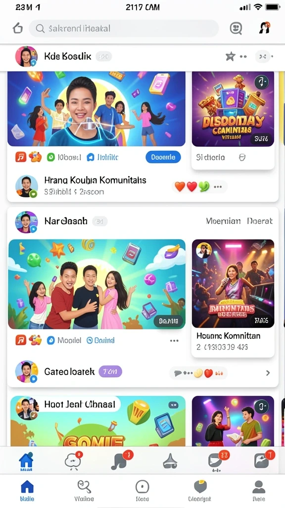 Beragam mode permainan yang seru dan menantang.