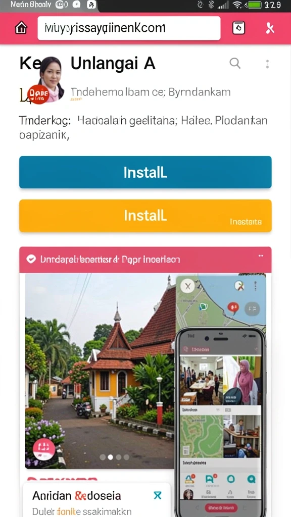 Tangkapan layar kedua menampilkan antarmuka pengguna yang intuitif.
