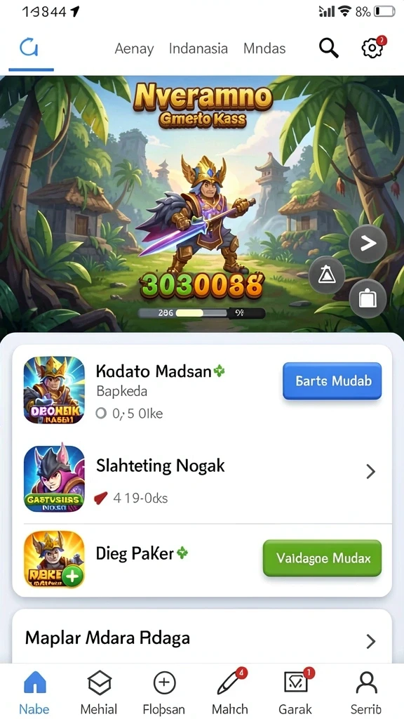 Tampilan antarmuka ZORTOTO yang menarik dan user-friendly.