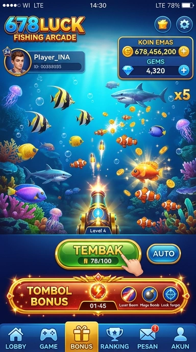 678luck — menu pengaturan